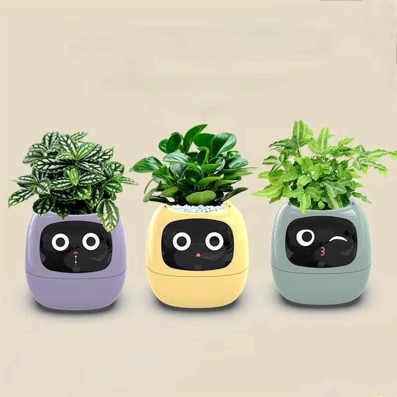 Ivy Smart Planter Endless Fun over 49 Rich Expressions 7 Smart Sensors and AI Chips Make Raising Plants Easy and Fun